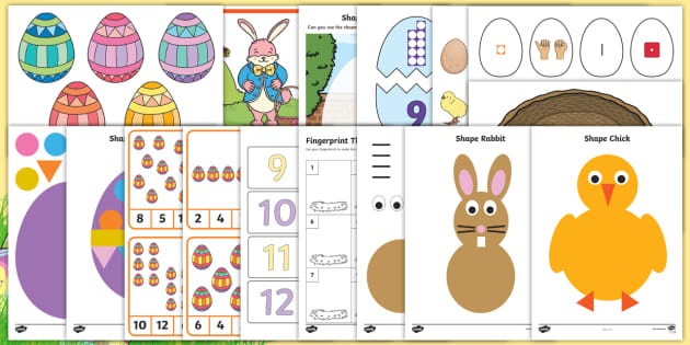EYFS Easter Maths Activities Pack (teacher made) - Twinkl
