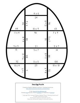 MULTIPLICATION Easter Math Centers, Games, or Activities - HoJos ...