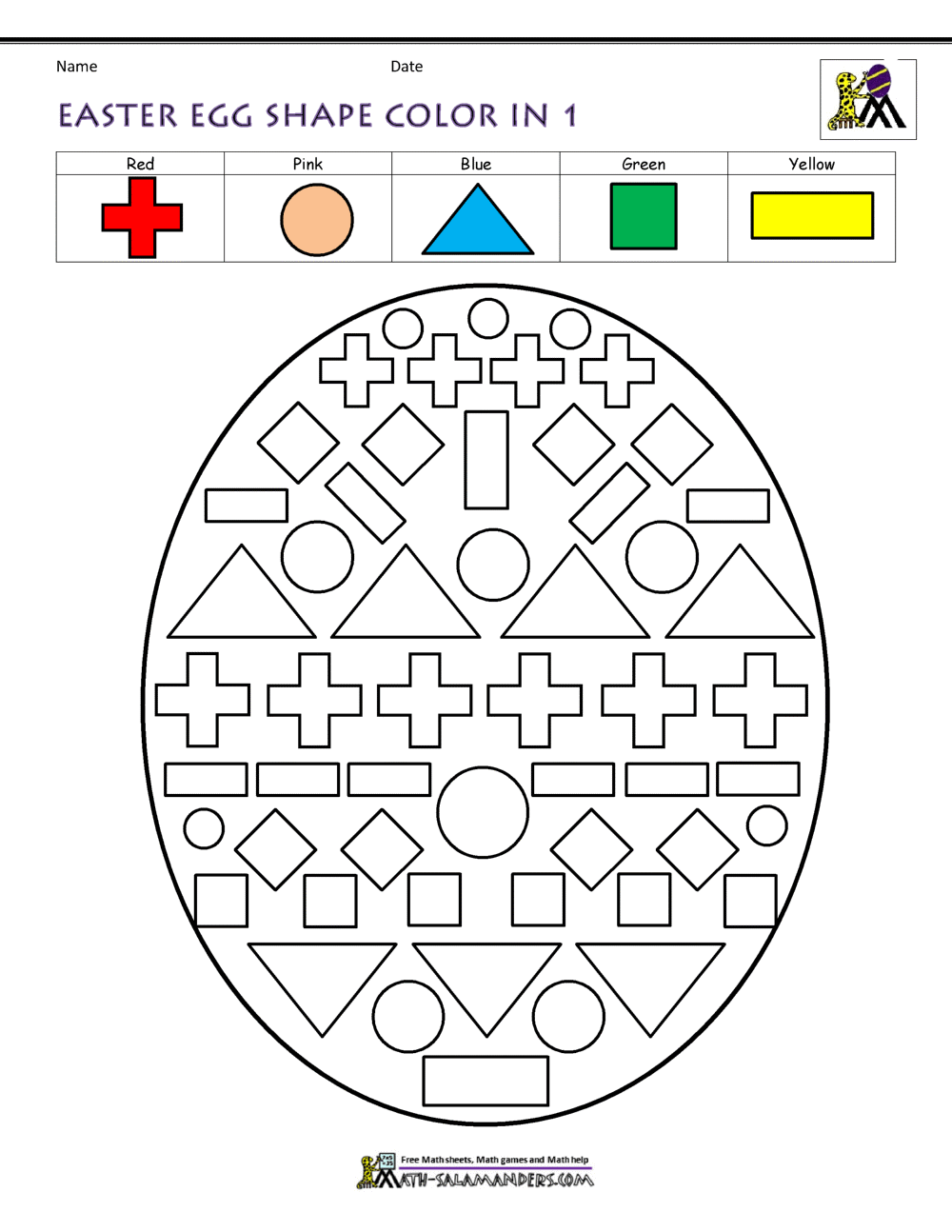 Easter Worksheets for kids