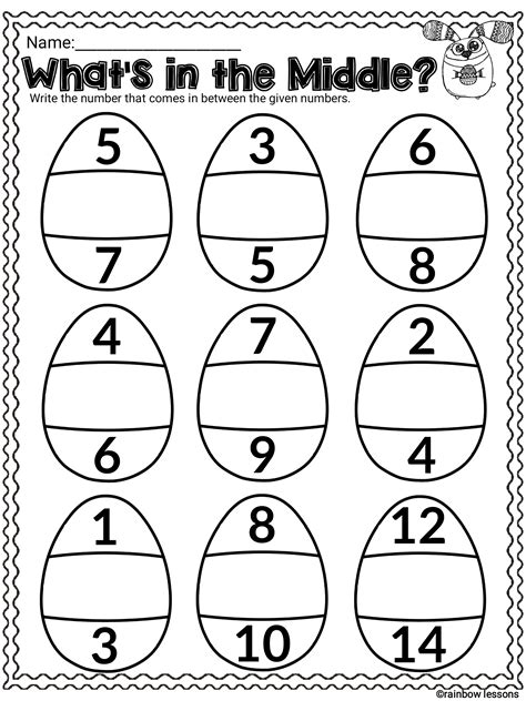 Easter Math Kindergarten