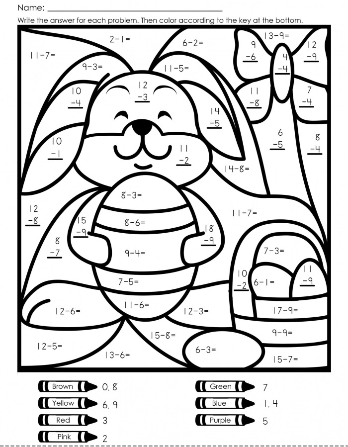Easter Math Coloring Pages &amp; coloring book.