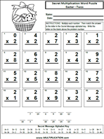 Free Easter Multiplication Worksheets - Multiplication.com