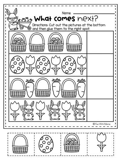 Free easter pattern worksheet, Download Free easter pattern worksheet ...