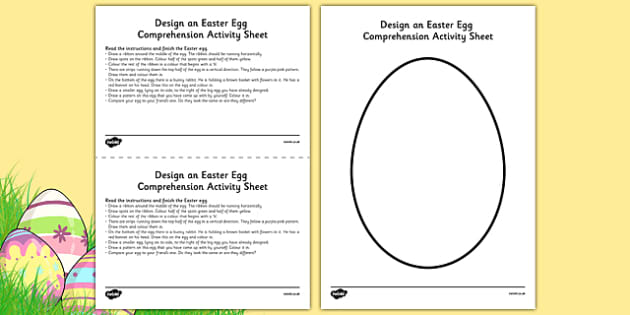 easter reading worksheet