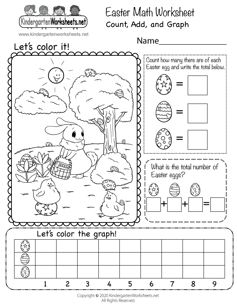 Easter Math Worksheet - Free Printable, Digital, &  PDF