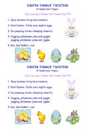 easter tongue twisters