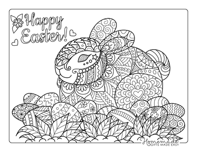 Free Easter Coloring Pages for Kids &  Adults