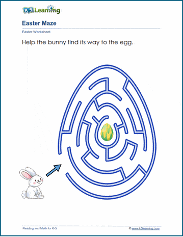 Easter reading and math worksheets | Worsheets library