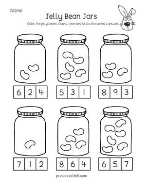 Easter Theme Activity Worksheets for preschoo kids