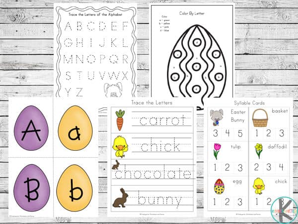 ? FREE Printable Easter Worksheets for Kindergarten