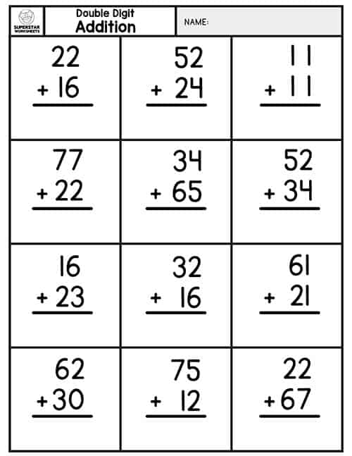 Addition Worksheets -Worksheets Library
