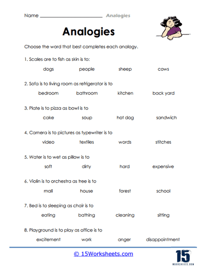 Analogies Worksheets - 15 Worksheets Library