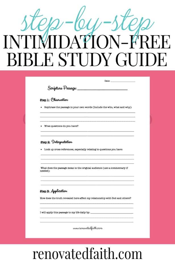 Printable Bible Study Guide | Brittney Moses