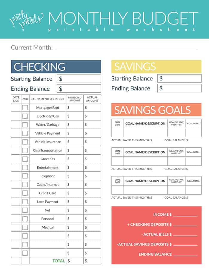 25 Free Printable Budget Templates Thatll Help You Save