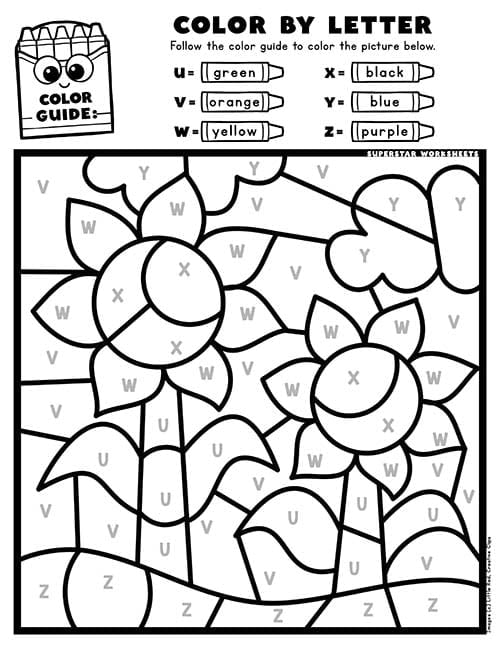 Color By Number Printables -Worksheets Library