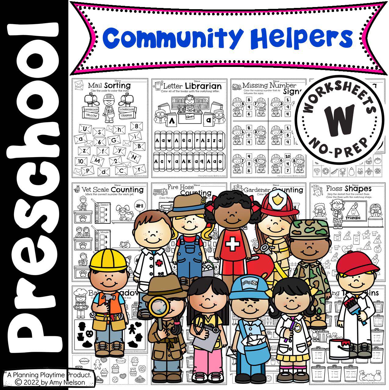 Free easy community helper worksheet, Download Free easy community ...