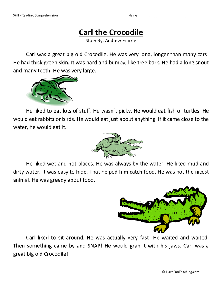First grade reading worksheets | Worsheets library
