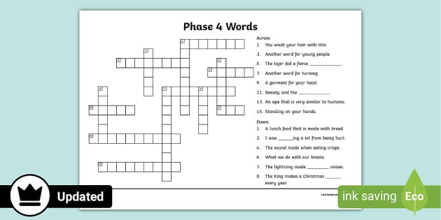 easy english crossword puzzles printable