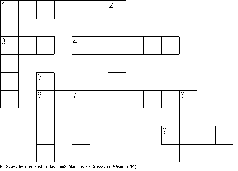 easy english crossword puzzles printable