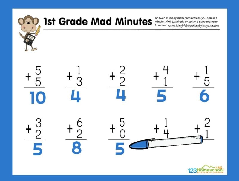 Free easy math for 1st grade, Download Free easy math for 1st grade png ...