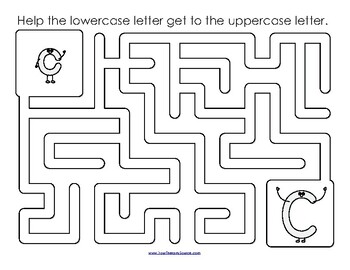 Printable Easy Mazes A to Z