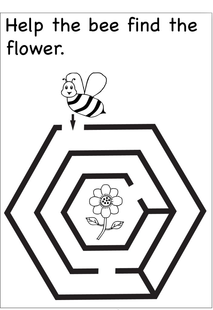 easy mazes for kindergarten