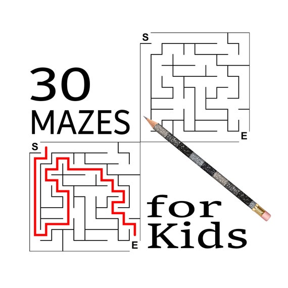 easy mazes for kindergarten