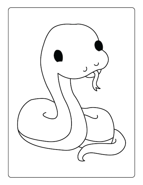 Premium Vector | Animals Coloring Pages for kids with cute animals ...