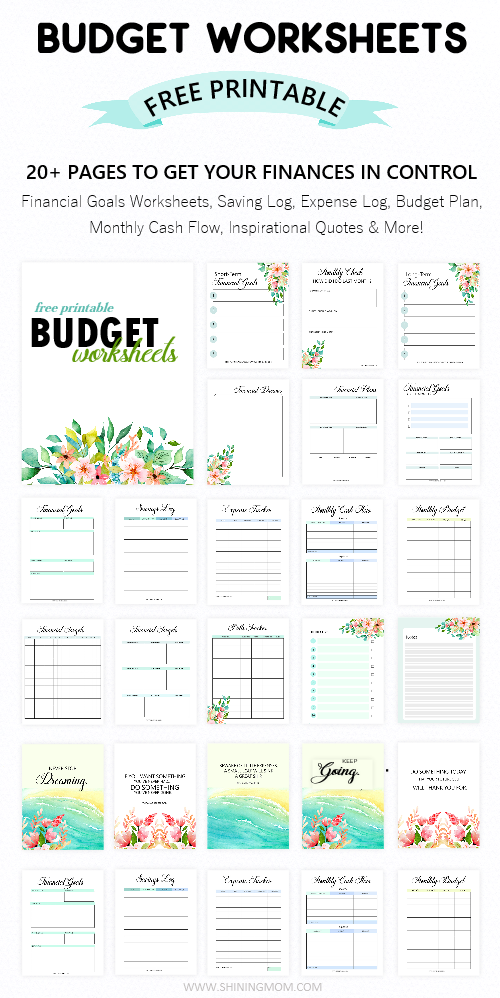 Printable Budget Worksheet: 20 Free Tools To Be Financially Wiser!