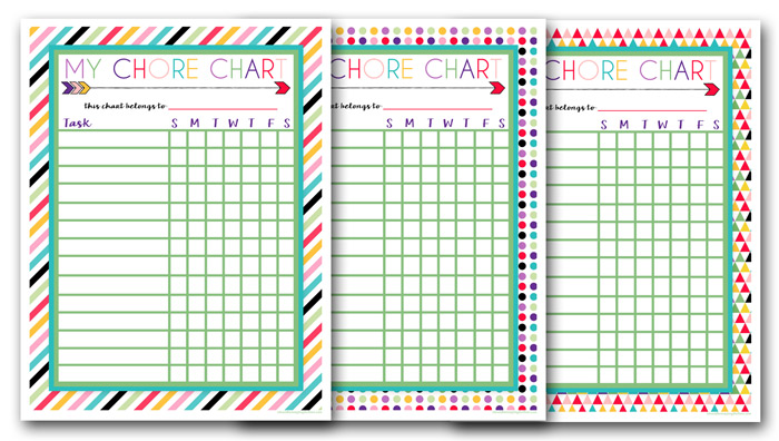 Free Printable Chore Charts for Kids | i should be mopping the floor