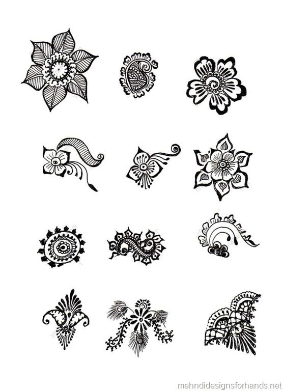 easy printable henna designs