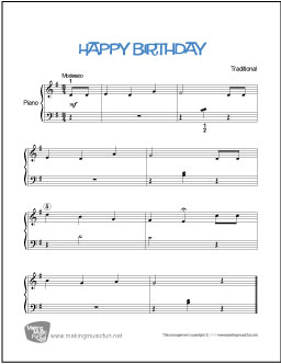 easy printable keyboard songs