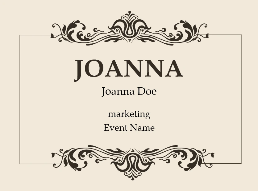 easy printable name tags