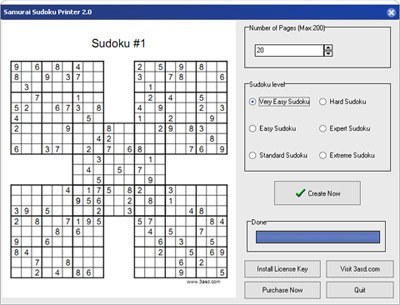 easy printable samurai sudoku