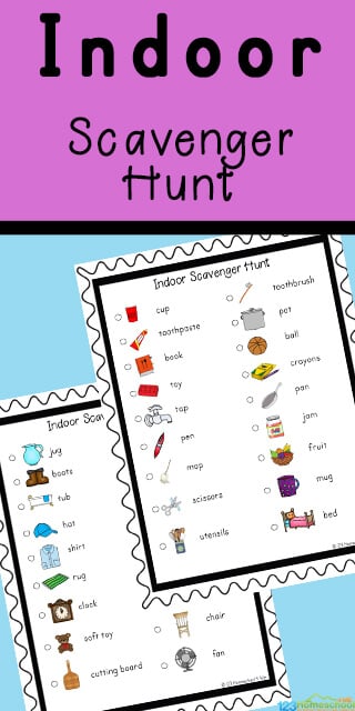 Free Printable Indoor Scavenger Hunt pdf