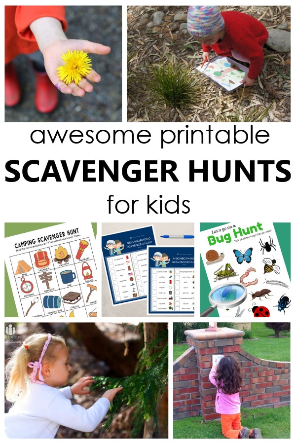 easy printable scavenger hunt