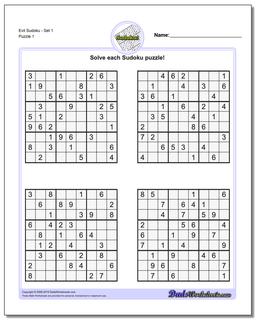 Printable Sudoku Puzzles