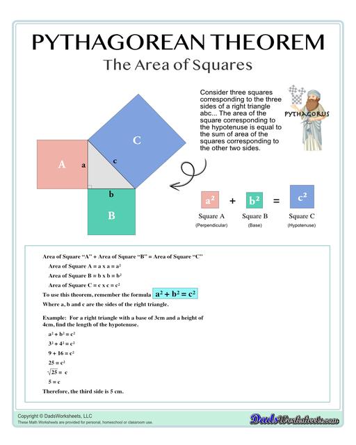 Pythagorean Theorem Worksheets