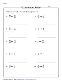 easy ratio and proportion worksheet
