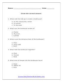 Reading Worksheets for 2nd Graders Worksheets
