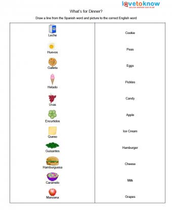 easy spanish worksheet for beginners