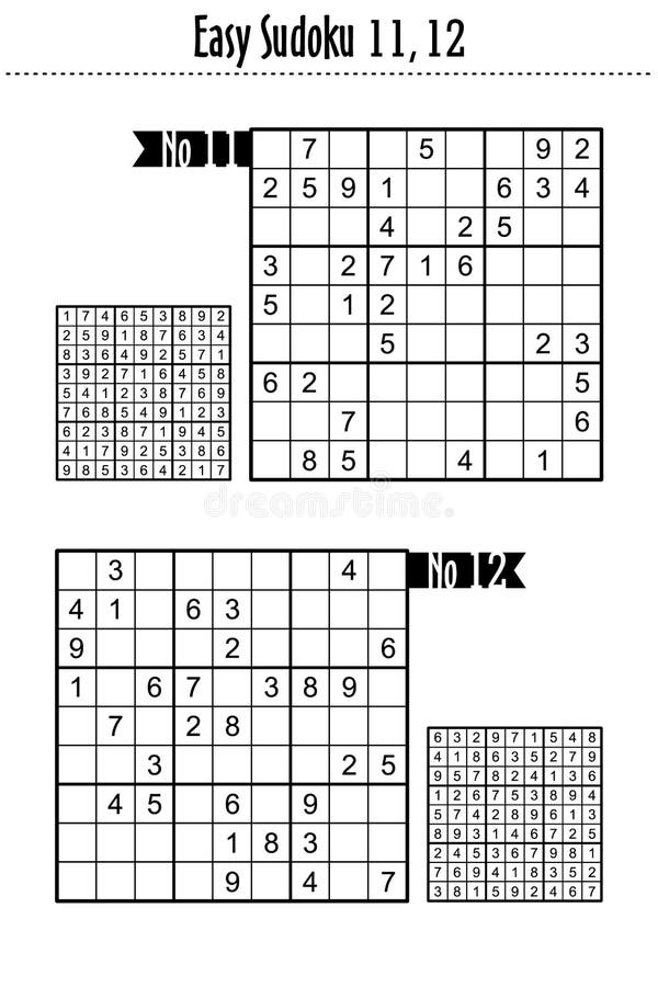 Easy Sudoku Stock Illustrations - 1,337 Easy Sudoku Stock ...
