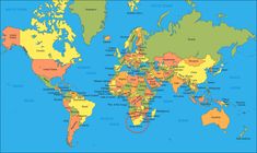 11 Printable World Maps ideas | printable maps, continents, blank ...