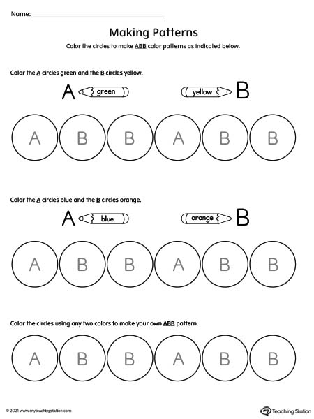 easy worksheet for preschoolers