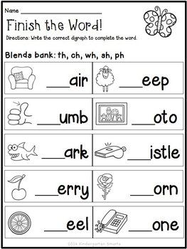 Spring Math and Literacy Worksheets Free | Phonics worksheets ...
