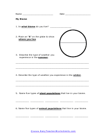 ecology worksheet high school
