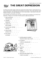 economics worksheet middle school
