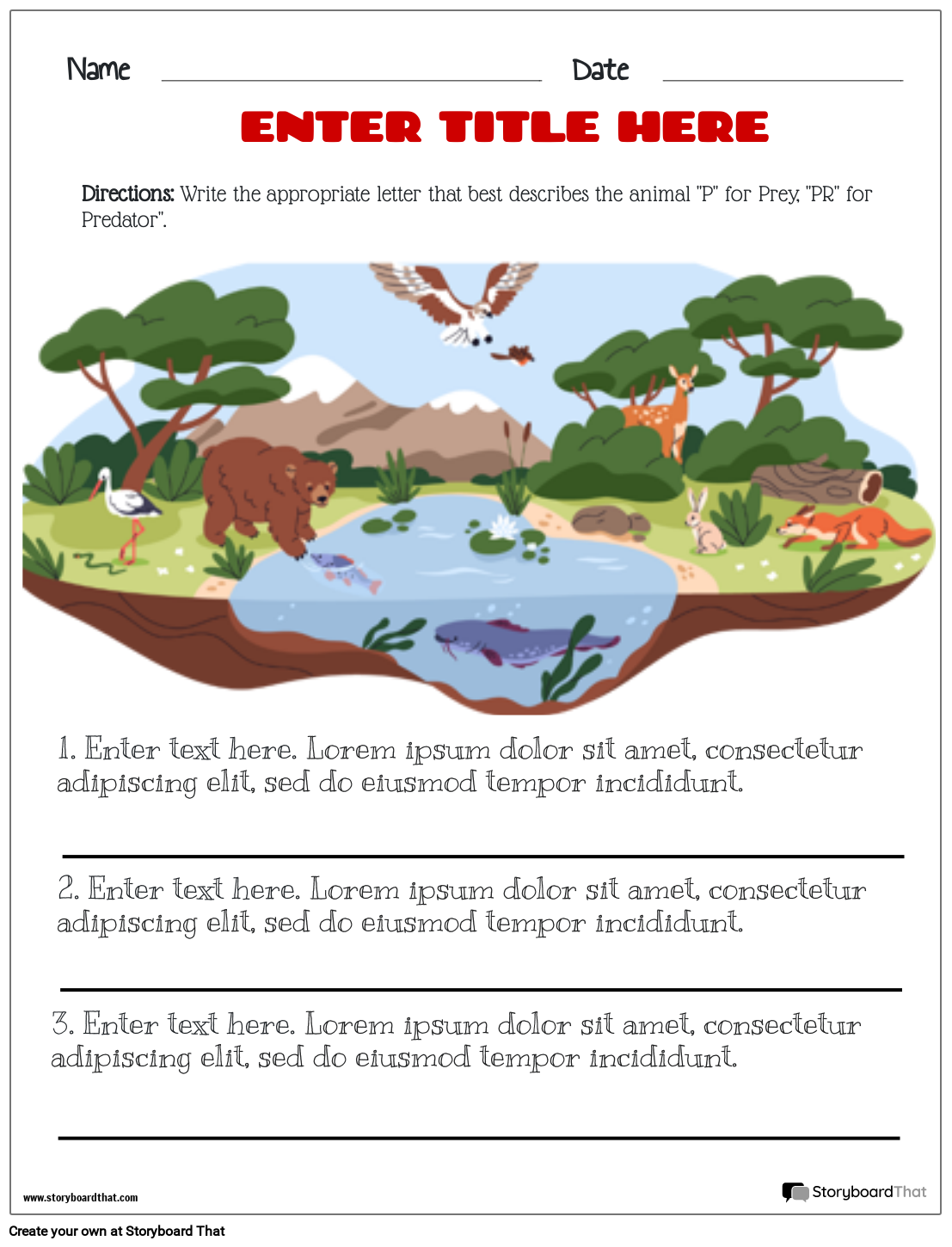 Ecosystems Worksheets for Kids: Free Printable Templates