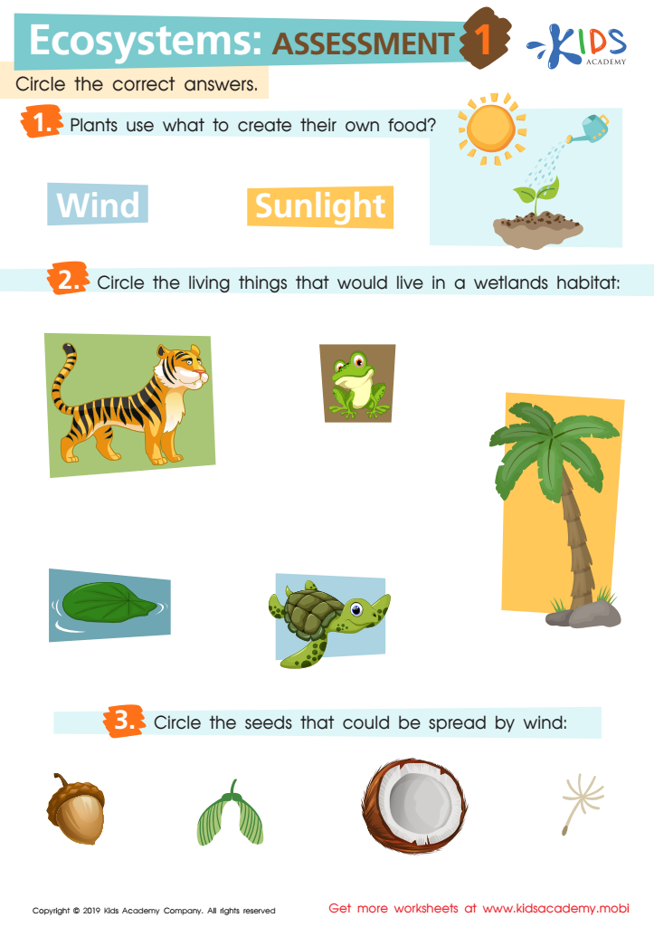 ecosystems worksheet answers