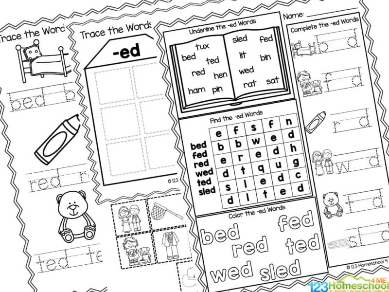 ED Word Family Review Worksheet Worksheets Library